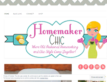 Tablet Screenshot of homemakerchic.com